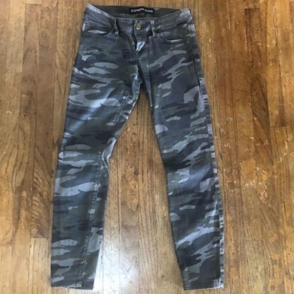 Women’s Express Camo Jeans Ankle Legging Stella Low Rise Size 0